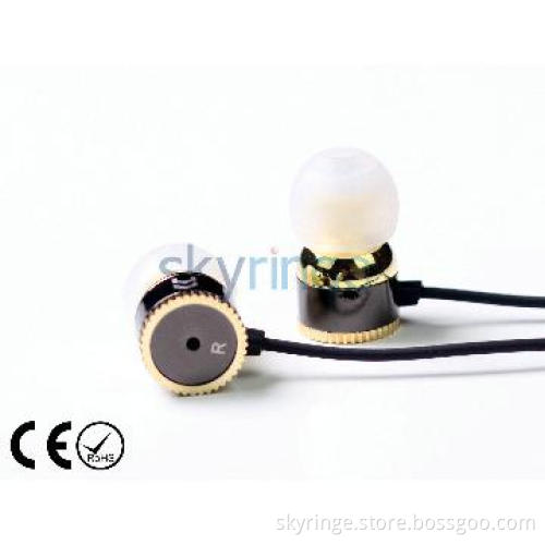 high quality metal earphone with microphone